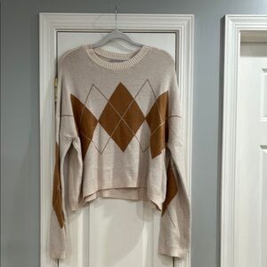Beige and Brown Sweater